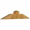 Ekena Millwork Portland Rough Sawn Timber Gable Bracket, Western Red Cedar, 48"W x 10"H x 4"D x 6"F, 5/12 Pitch GBW048X10X0406POR00RWR - alternate 2